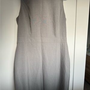 Sleeveless Gray Sheath Dress - Classic Jcrew Workwear